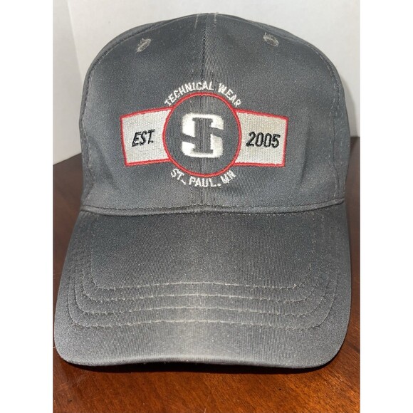 Unbranded Other - Technical Wear Trucker Baseball Cap Stretch Band Gray & Red